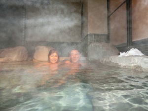 箱根で温泉を楽しむ